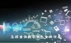 怎樣查詢數字錢包主體信